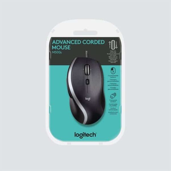 2920154 | Logitech Mouse M500S Corded OPT black